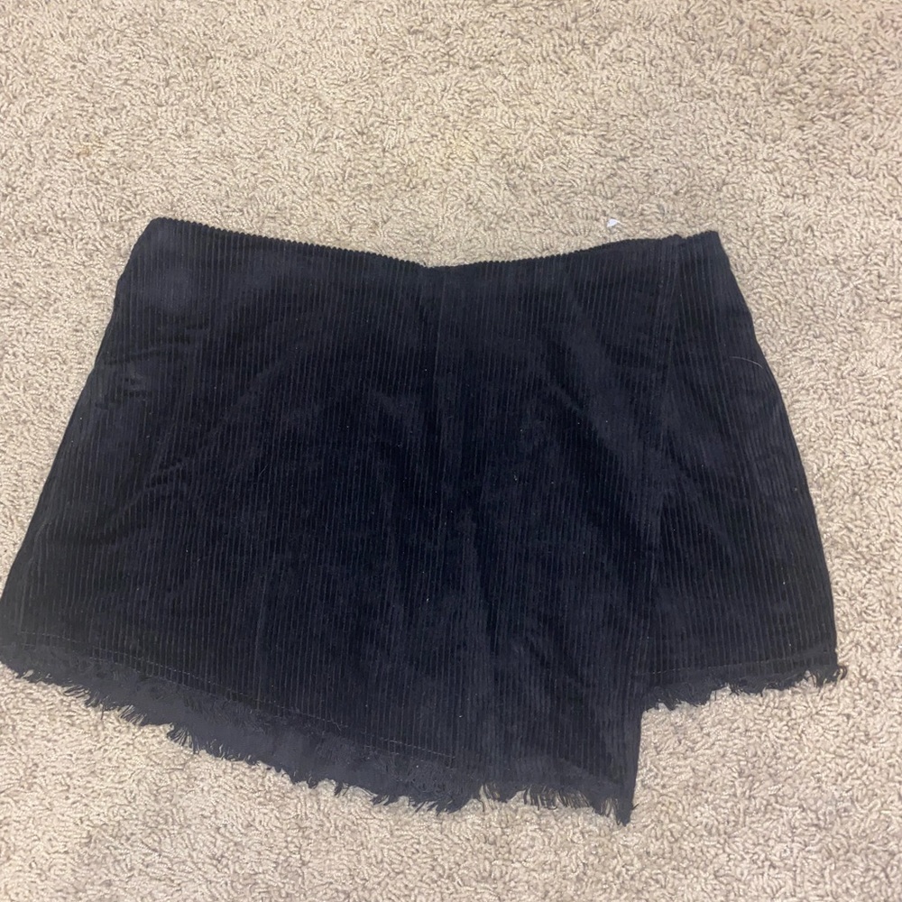 Corduroy black Skort